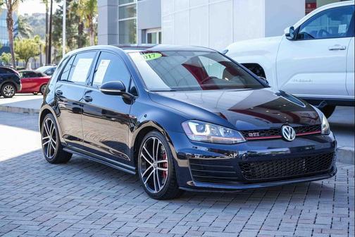 Deep Black Pearl 2017 Volkswagen Golf GTI 2.0T Autobahn 4-Door