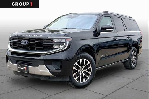 Agate Black Metallic 2025 Ford Expedition Max Platinum