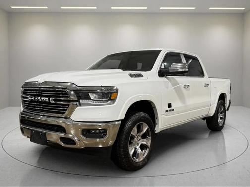 Bright White Clearcoat 2021 RAM 1500 Laramie Crew Cab 4x4 5'7  Box