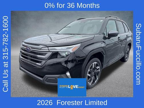 Crystal Black Silica 2026 Subaru Forester Limited