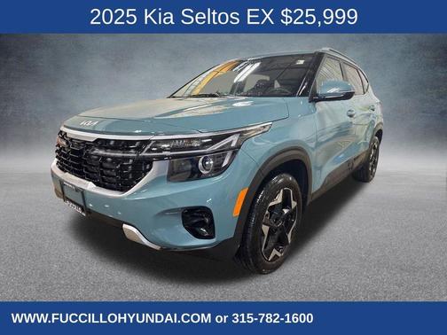 Blue 2025 Kia Seltos EX