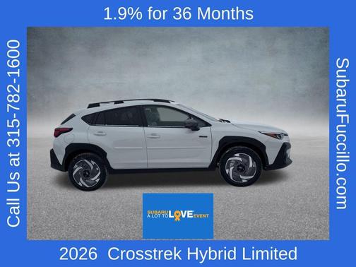 Crystal White Pearl 2026 Subaru Crosstrek Limited