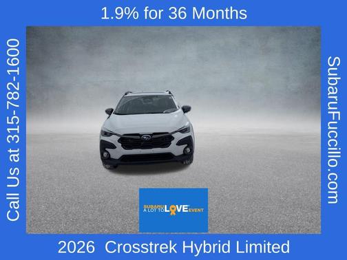 Crystal White Pearl 2026 Subaru Crosstrek Limited