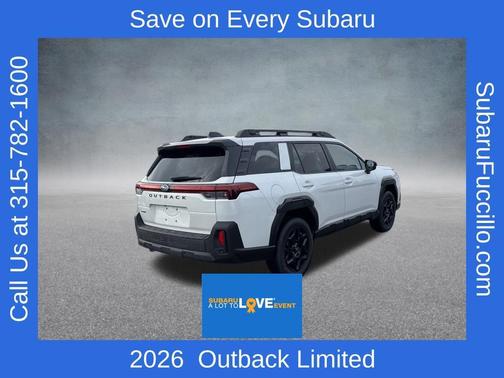 Crystal White Pearl 2026 Subaru Outback Limited