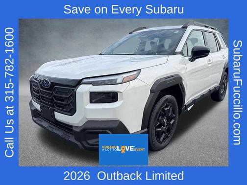 Crystal White Pearl 2026 Subaru Outback Limited