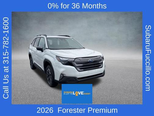 Crystal White Pearl 2026 Subaru Forester Premium