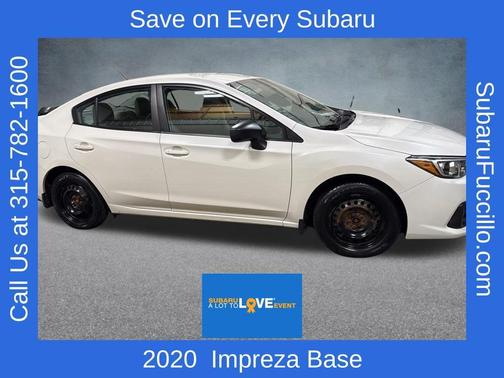 Crystal White Silica 2020 Subaru Impreza Base