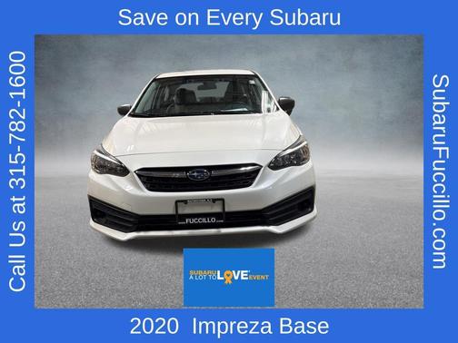 Crystal White Silica 2020 Subaru Impreza Base