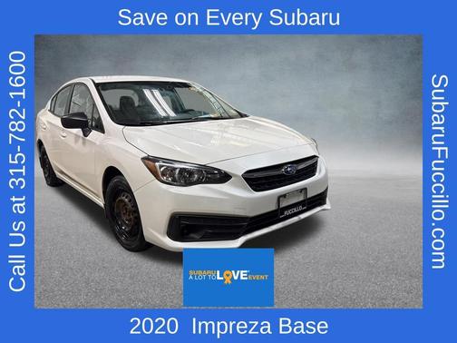 Crystal White Silica 2020 Subaru Impreza Base