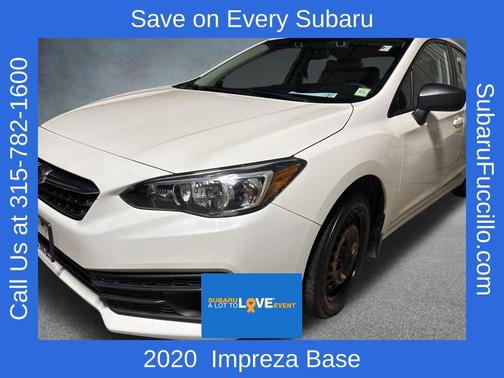 Crystal White Silica 2020 Subaru Impreza Base
