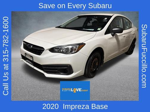 Crystal White Silica 2020 Subaru Impreza Base