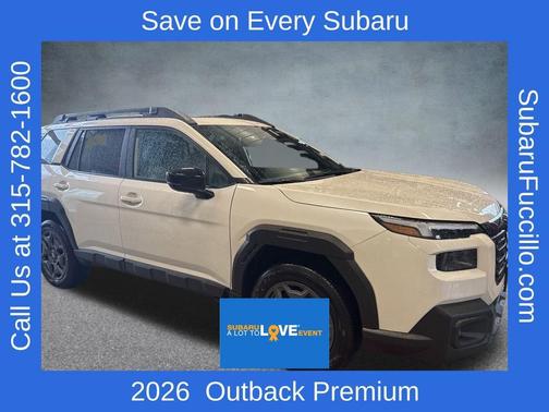 White 2026 Subaru Outback Premium