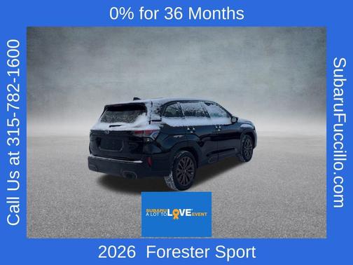 Crystal Black Silica 2026 Subaru Forester Sport