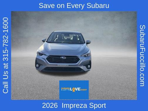 Ice Silver Metallic 2026 Subaru Impreza Sport