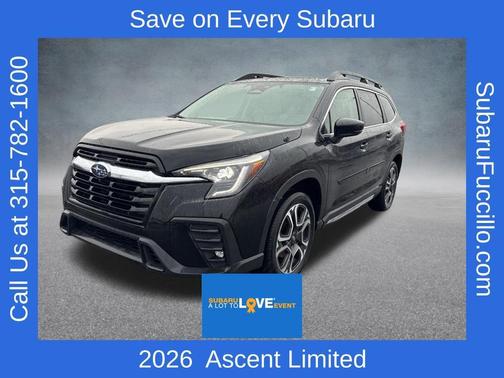 Crystal Black Silica 2026 Subaru Ascent Limited