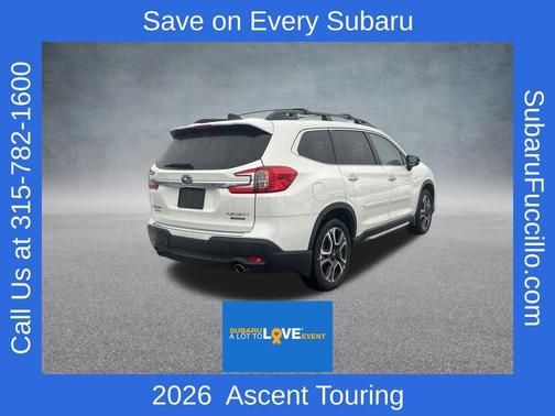 Crystal White Pearl 2026 Subaru Ascent Touring