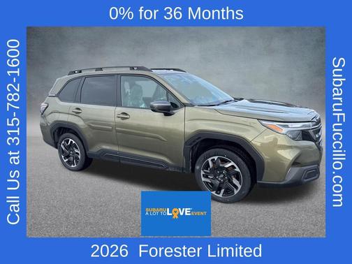 Autumn Green Metallic 2026 Subaru Forester Limited