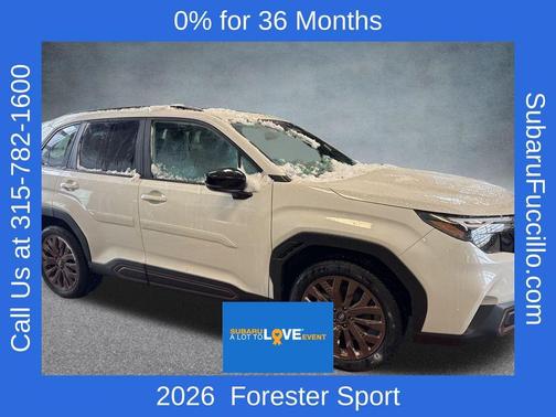 Crystal White Pearl 2026 Subaru Forester Sport