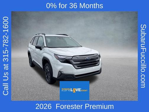 Crystal White Pearl 2026 Subaru Forester Premium