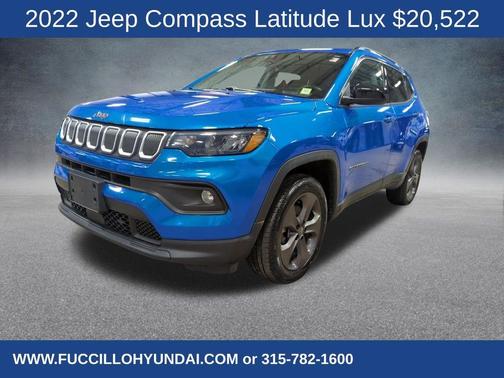 Laser Blue 2022 Jeep Compass Latitude Lux