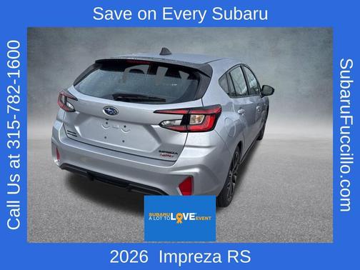 Ice Silver Metallic 2026 Subaru Impreza RS