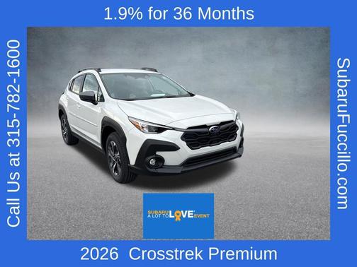 White 2026 Subaru Crosstrek Premium
