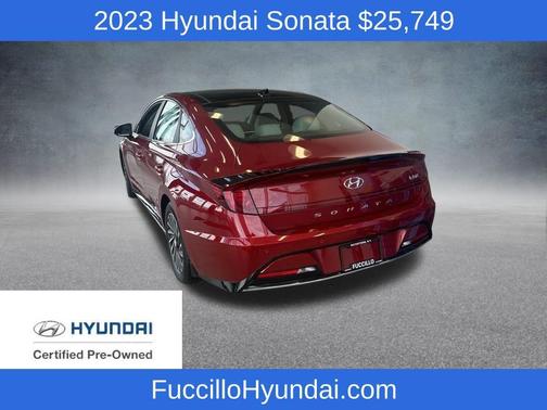 Red 2023 Hyundai SONATA Hybrid Limited
