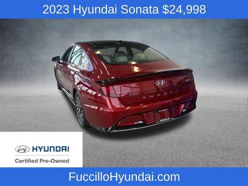 Red 2023 Hyundai SONATA Hybrid Limited