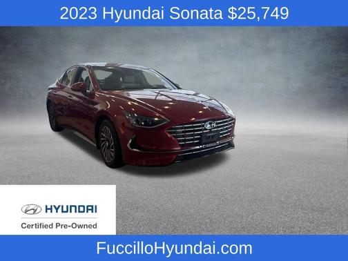 Red 2023 Hyundai SONATA Hybrid Limited