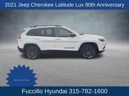 Bright White Clearcoat 2021 Jeep Cherokee Latitude Lux