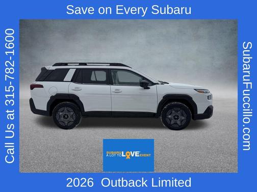 Crystal White Pearl 2026 Subaru Outback Limited