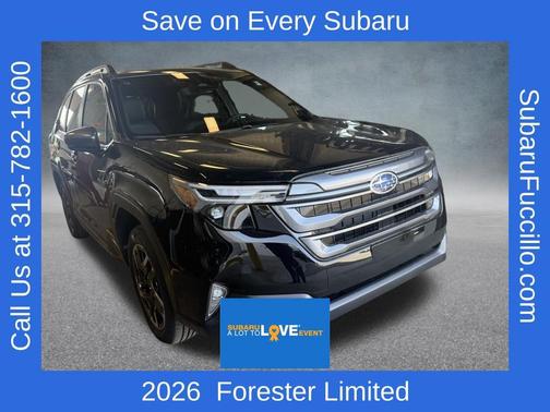 Crystal Black Silica 2026 Subaru Forester Limited