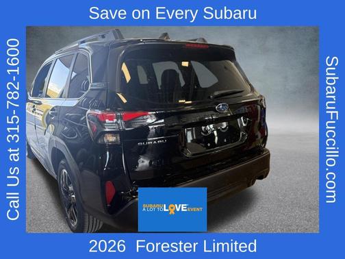 Crystal Black Silica 2026 Subaru Forester Limited