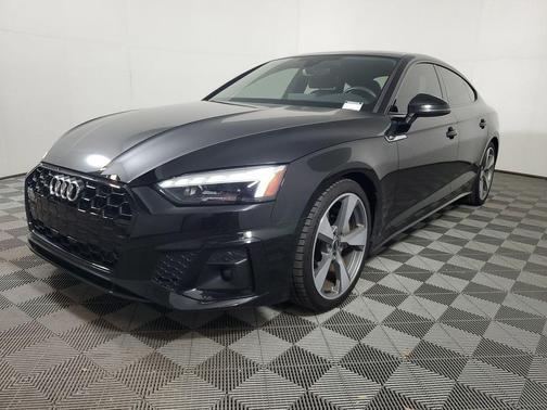 Black Metallic 2021 Audi A5 Sportback 45 S Line Premium Plus