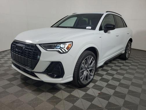 Glacier White Metallic 2025 Audi Q3 45 S line Premium Plus