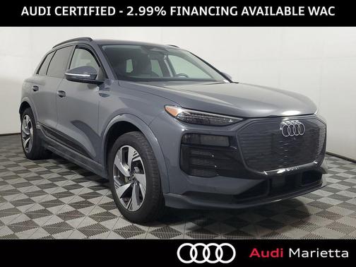 Gray 2025 Audi Q6 e-tron Premium Plus quattro