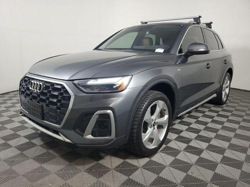 Gray 2022 Audi Q5 45 S line Premium Plus