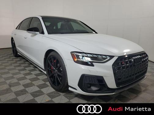 Glacier White Metallic 2023 Audi S8 4.0T