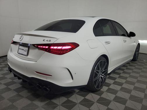 White 2024 Mercedes-Benz AMG C 43 4MATIC
