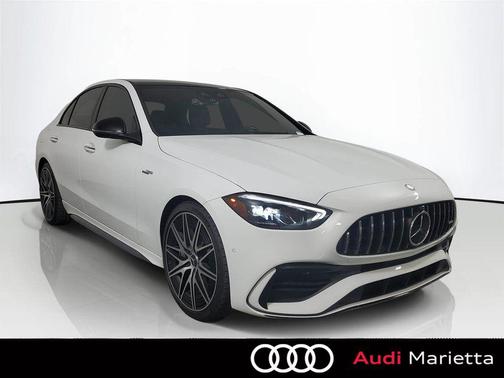 White 2024 Mercedes-Benz AMG C 43 4MATIC