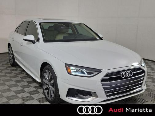 Glacier White Metallic 2020 Audi A4 40 Premium