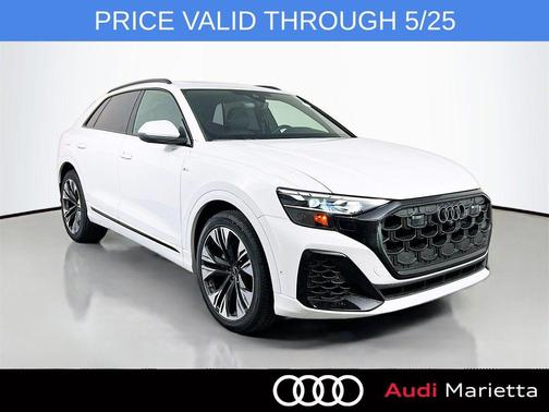 Glacier White Metallic 2026 Audi Q8 55 Premium Plus