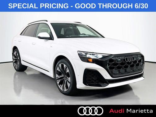 Glacier White Metallic 2026 Audi Q8 55 Premium Plus