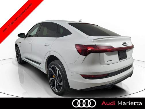 Glacier White 2023 Audi e-tron Sportback S line Premium Plus