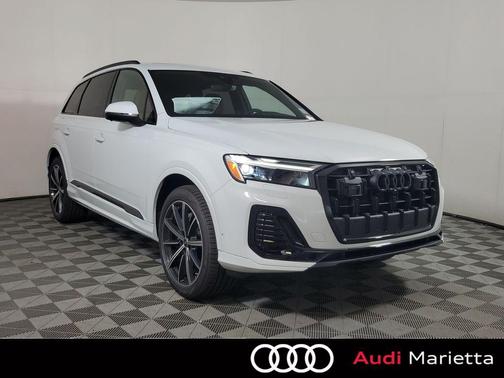 Glacier White Metallic 2026 Audi Q7 45 Premium Plus