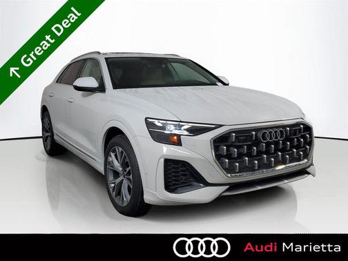 Glacier White Metallic 2025 Audi Q8 55 Premium Plus