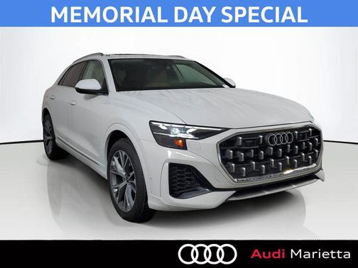 Glacier White Metallic 2025 Audi Q8 55 Premium Plus