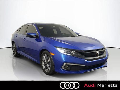 Blue 2019 Honda Civic EX