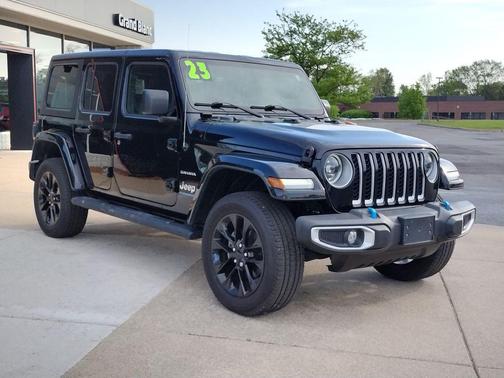 Black Clearcoat 2023 Jeep Wrangler 4xe Sahara