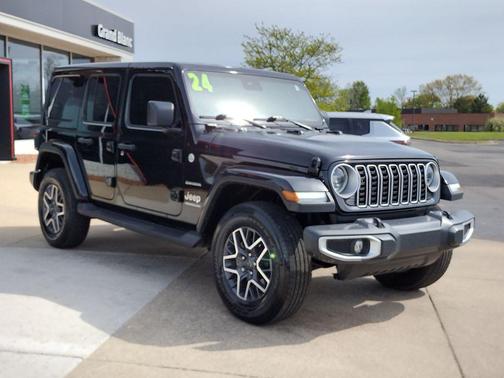 Black 2024 Jeep Wrangler 4-Door Sahara